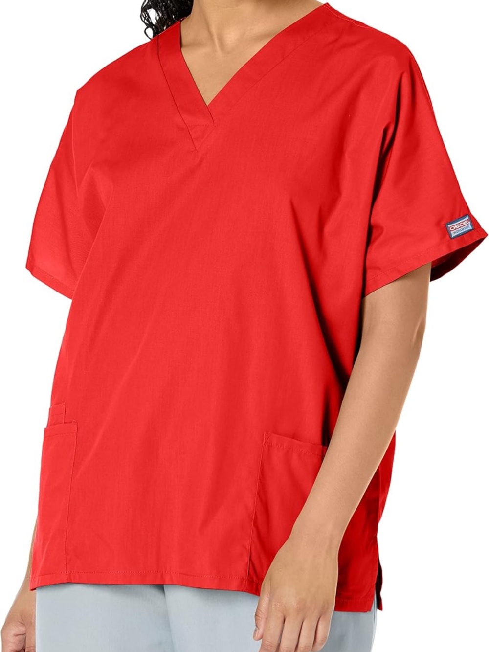 NWT Cherokee Scrub Neck Top Traditional fit with Dolman Sleeve Red Large